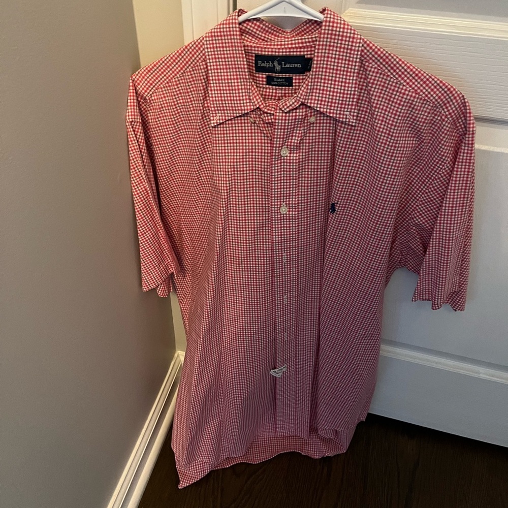 Mens button down shirt. Polo Ralph Lauren. Medium.